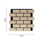 Acoustic Wall Panel Brick Pattern PET + MDF Pack of 4 – Brick Pattern