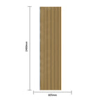 Linear Acoustic Wall Panel -  PET + MDF Size: 605 x 2400 mm (Pack of 2)