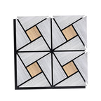 Geometric Acoustic Wall Panel - PET + MDF Size: 610 x 610 x 17mm (Pack of 4)