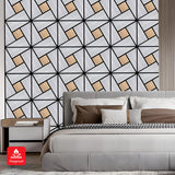 Geometric Acoustic Wall Panel - PET + MDF Size: 610 x 610 x 17mm (Pack of 4)