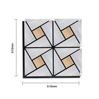 Geometric Acoustic Wall Panel - PET + MDF Size: 610 x 610 x 17mm (Pack of 4)