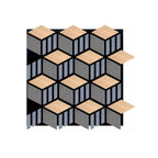 Britwall Acoustic Wall Panel HexaCube PET + MDF Pack of 4 – HexaCube