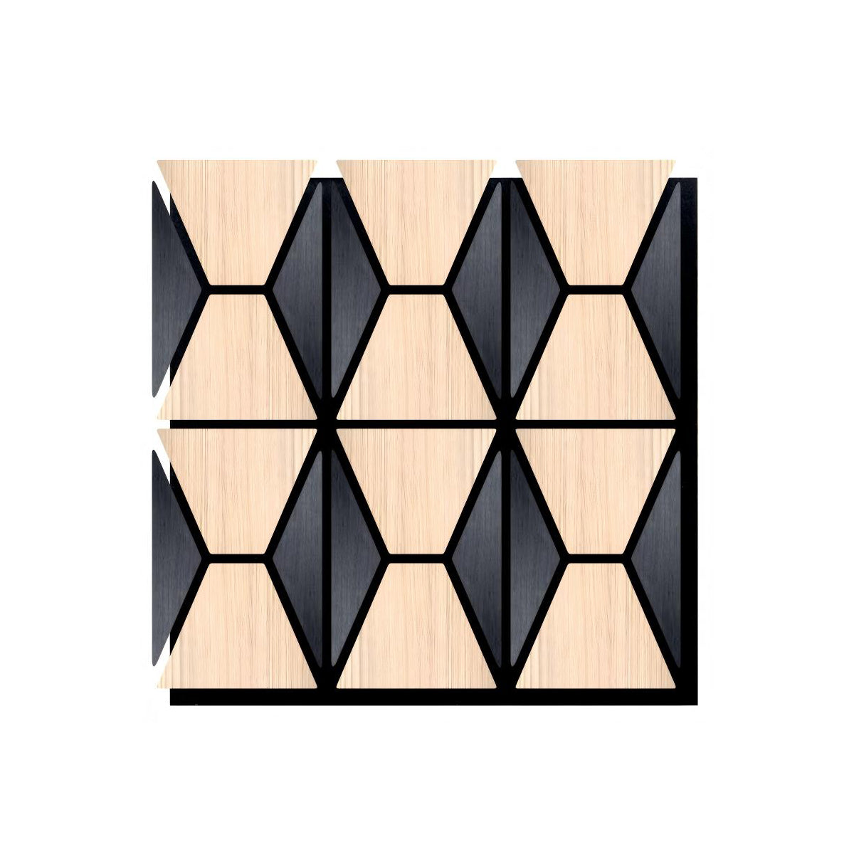 Geometric Harmony Acoustic Panel  - PET + MDF Size: 610 x 610 x 17 mm (Pack of 4)