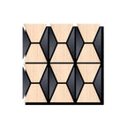 Acoustic Wall Panel PET + MDF Pack of 4 – Geometric Harmony