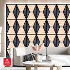 Acoustic Wall Panel PET + MDF Pack of 4 – Geometric Harmony