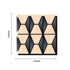 Acoustic Wall Panel PET + MDF Pack of 4 – Geometric Harmony