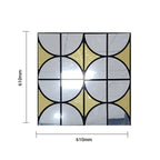 Decorative Acoustic Wall Panel PET + MDF Pack of 4 – Modern Grid Glass Design
