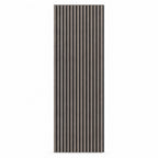 Britwall Linear Acoustic Slat Wall Panel – Dark Brown Wood Grain, 2400×600×21 mm, Pack of 2