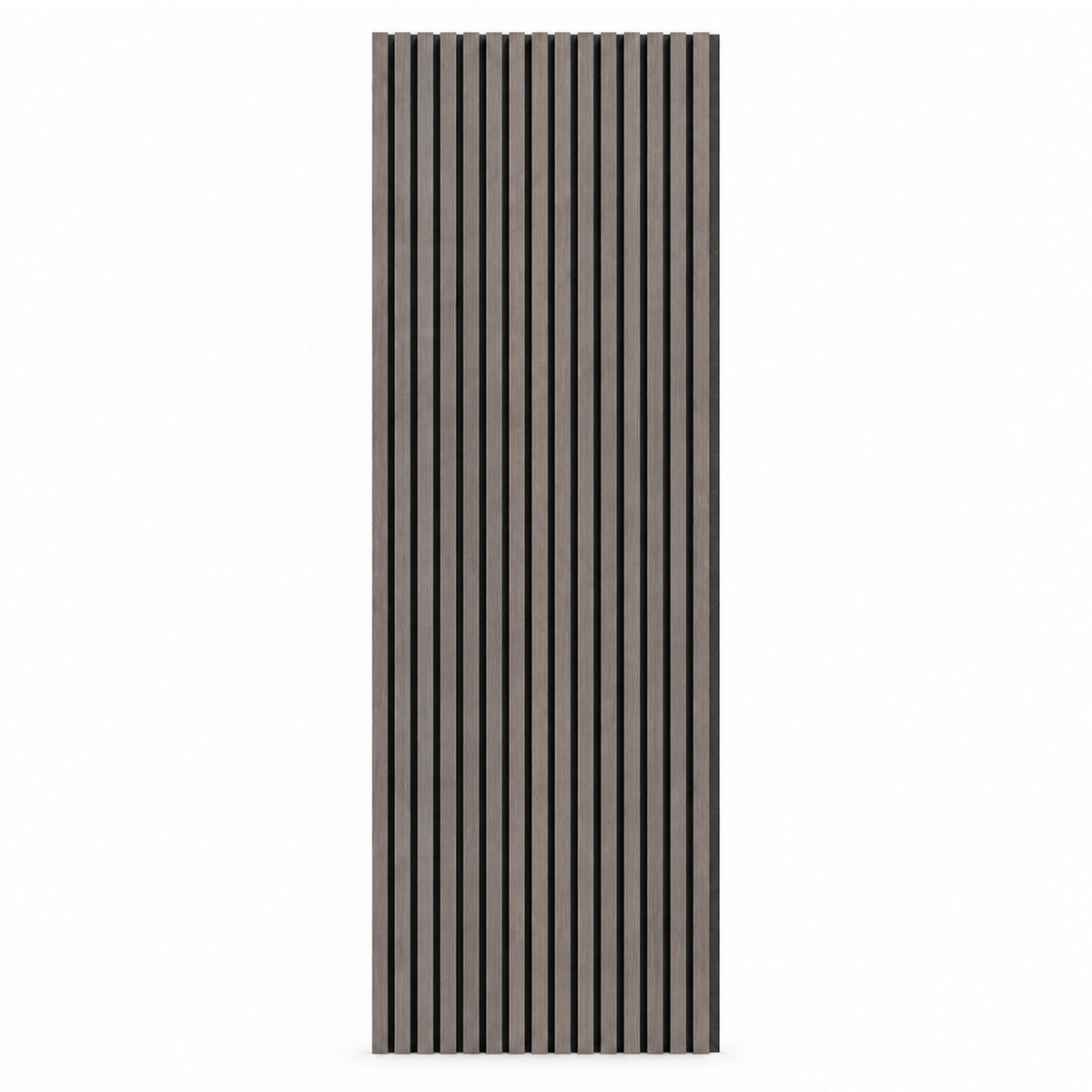 Britwall Linear Acoustic Slat Wall Panel – Dark Brown Wood Grain, 2400×600×21 mm, Pack of 2
