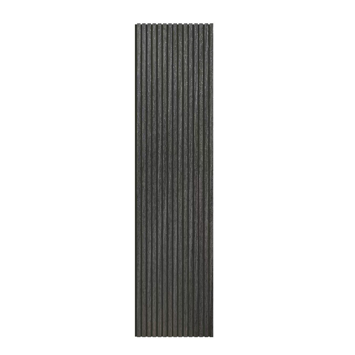 Linear Acoustic Wall Panel -  PET + MDF, PW-Grey Engineer Wood  Size: 2400*600*21mm (Pack of 2)