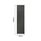 Linear Acoustic Wall Panel -  PET + MDF, PW-Grey Engineer Wood  Size: 2400*600*21mm (Pack of 2)