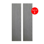 Linear Acoustic Wall Panel -  PET + MDF, Dark Brown Wood Grain Size: 2400*600*21mm (Pack of 2)