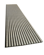 BRITWALL Linear Acoustic Wall Panel, 2400x600x21mm (Pack of 2) – Beige Gold Dot Design