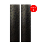 BRITWALL Linear Acoustic Wall Panel, 2400x600x21mm (Pack of 2) – Black Gold Marble Design