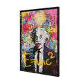 Britwall LED Wall Art Einstein E=mc² Illuminated Canvas 63x93cm with UK Plug & ON Off Switch