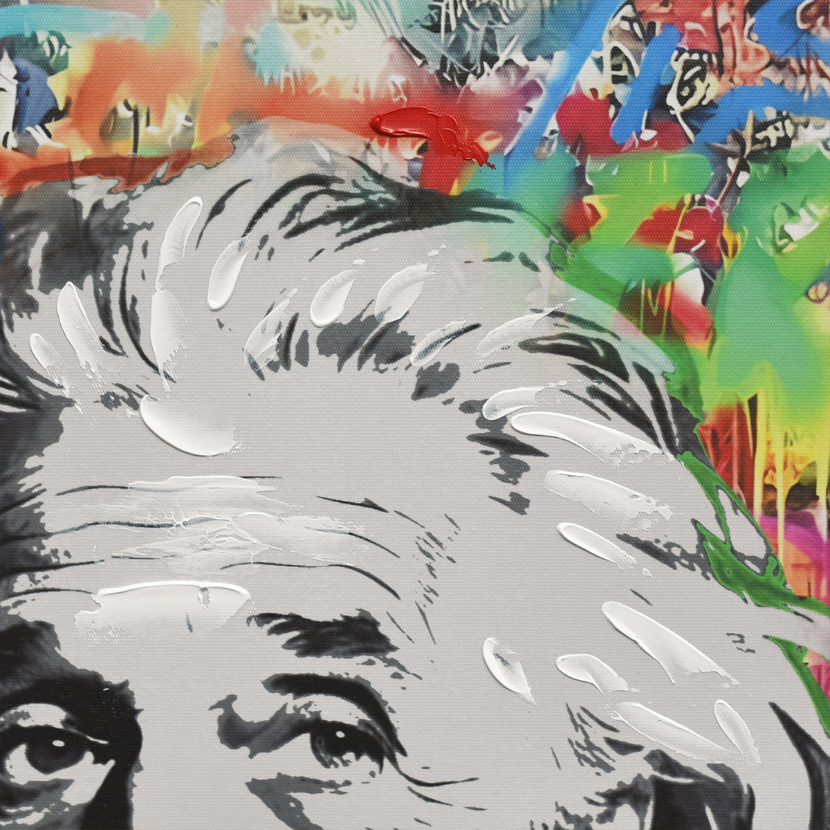 Britwall LED Wall Art Einstein E=mc² Illuminated Canvas 63x93cm with UK Plug & ON Off Switch