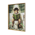 Britwall LED Wall Art Bull Yak Tales Illuminated Canvas 63x83cm with UK Plug & ON Off Switch