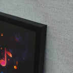 Britwall LED Wall Art Tiger DJ Illuminated Canvas 83x83cm with UK Plug & ON Off Switch