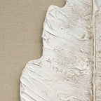Britwall LED Wall Art White Leaf Illuminated Canvas 50x100cm with UK Plug & ON Off Switch