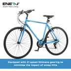 Ener-J Coyote Absolute AX Gent 21.5X700 Bike, 21-Speed Shimano Gears, Lightweight Aluminium Frame