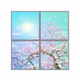60x60cms SKY Panel with Cherry blossom trees 2D Effect (4 pcs set)