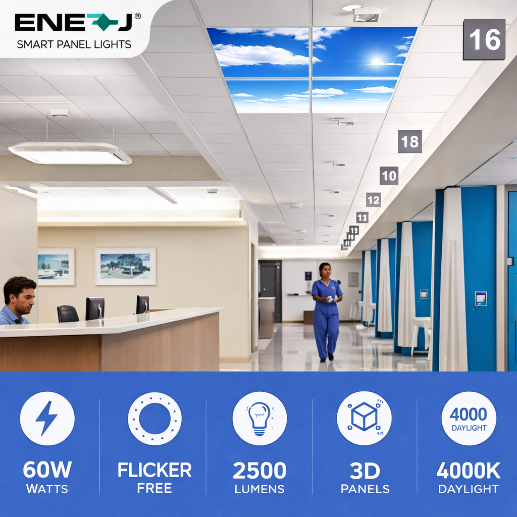 SKY Cloud LED Panel 2D version, 60x60cms, 40W (4 pcs set)