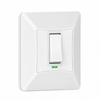 1 Gang Self-Powered Wireless Grid Switch with Backplate – White Finish (Eco Series)
