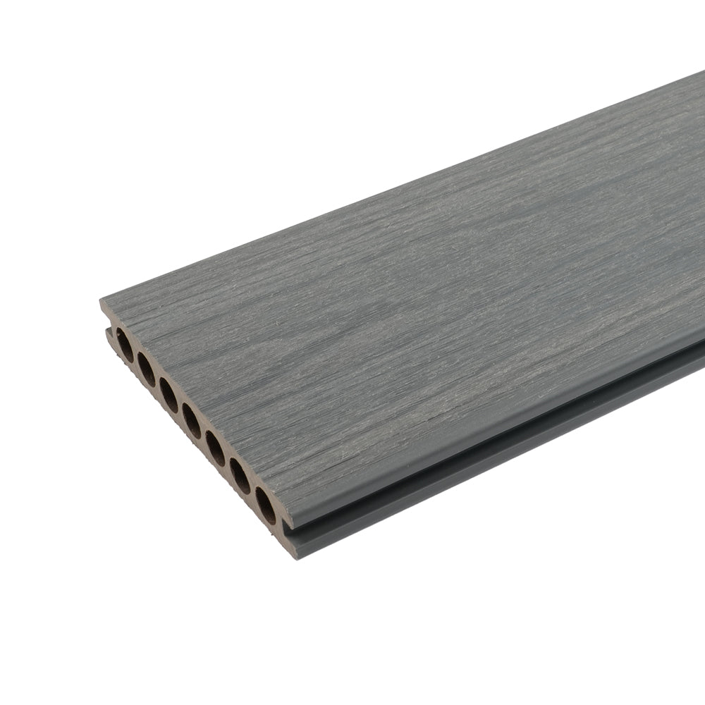 Britwall 3D Embossed Composite Decking Light Grey 4000 x 148 x 21 mm Slip Resistant Outdoor Deck Board