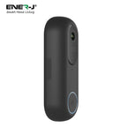 Ener-J Flexi Smart Video Doorbell, 1080p HD, Wired or Wireless Battery Powered, Indoor USB Chime