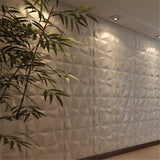 3D Modern Design Facets Wall Mounted PU Padded Wall Panels, light weight and fire resistant, easy DIY