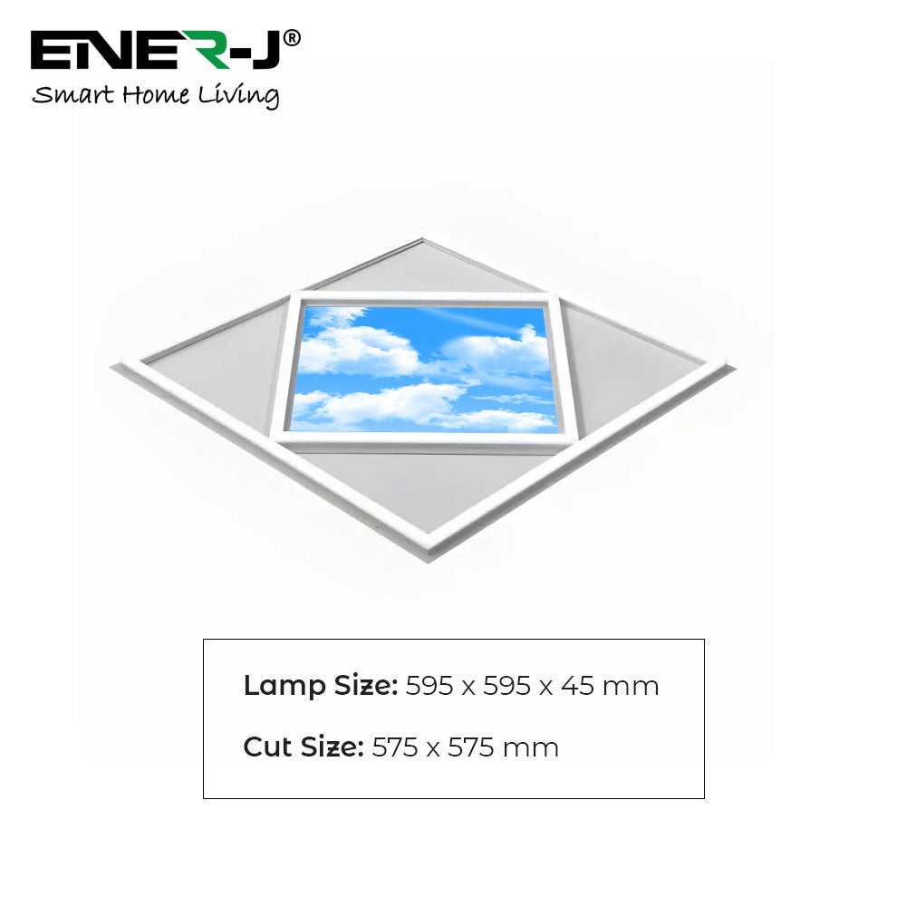 60x60cm Diamond Sky & Cloud Ceiling LED Panel Light - 70W, Cool White  | Single pack - 6500K