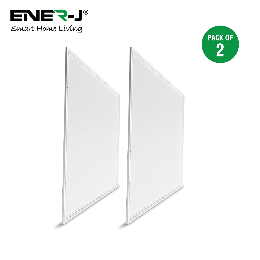 60x60 Slim Backlit LED Panel with CCT switch, Flicker Free Driver (2pc Pack)