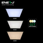 60x60 Slim Backlit LED Panel with CCT switch, Flicker Free Driver (2pc Pack)