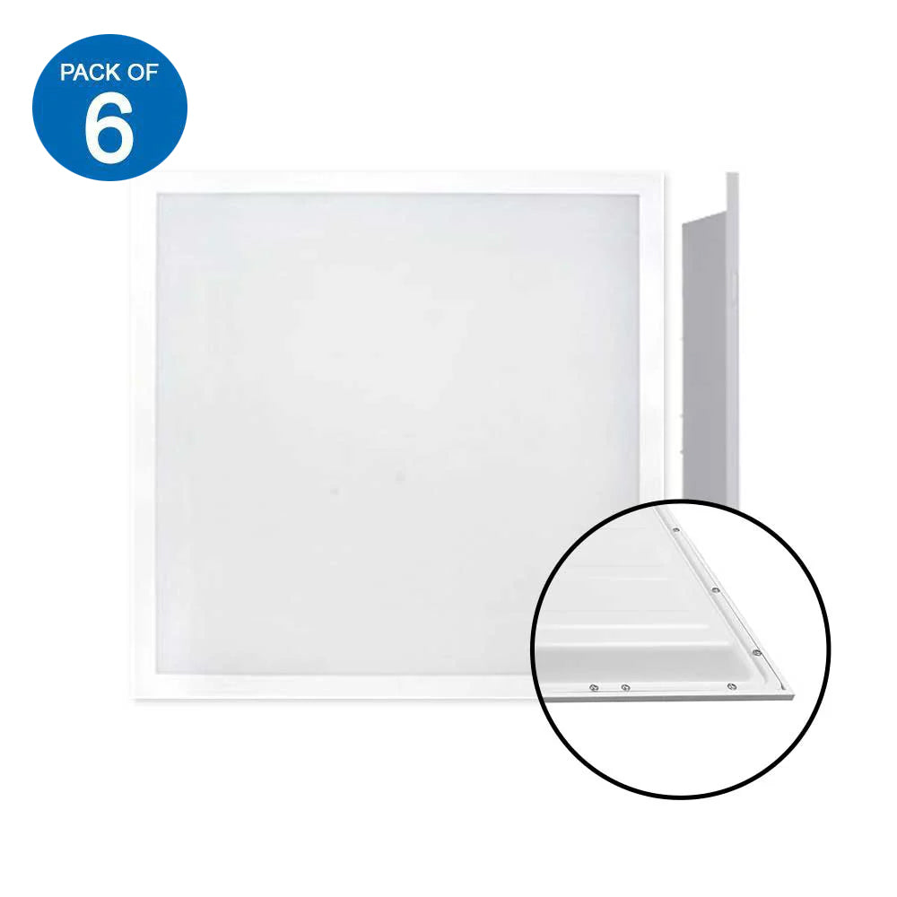 Pack of 6, 30W High Lumen 595x595 Backlit Panels 2pcs Pack, Lifud Driver, 4800 lumens, 5 Years, 6500K