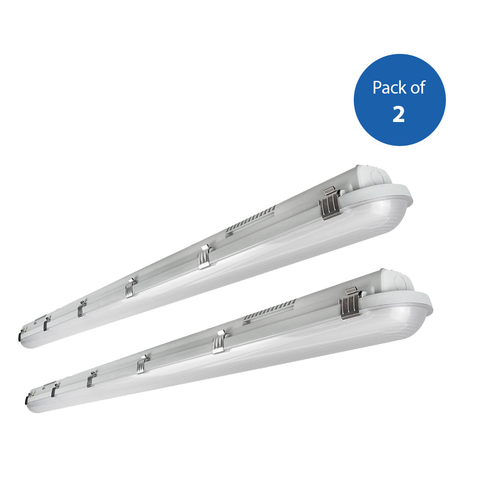 LED Non Corrosive IP65 Batten Fitting Light 150cms 50W 6000K, 6000 Lumens Ultra Bright, Up to 20000 Hours of Operation, Instant Start | Pack of 4