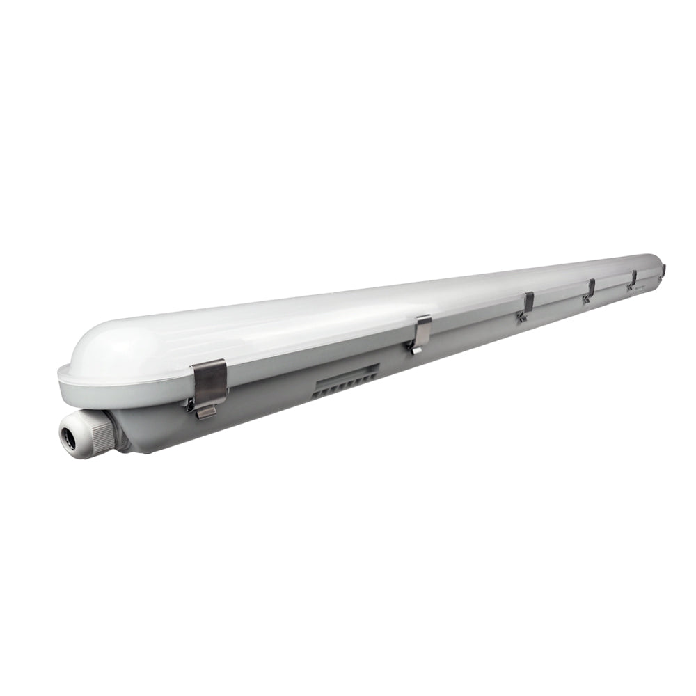 Power Selectable & CCT Selectable Non Corrosive Waterproof LED Fitting, 1.5m, 50W, 120 Lumens per Watt | Single pack