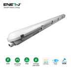 Power Selectable & CCT Selectable Non Corrosive Waterproof LED Fitting, 1.5m, 50W, 120 Lumens per Watt | Single pack