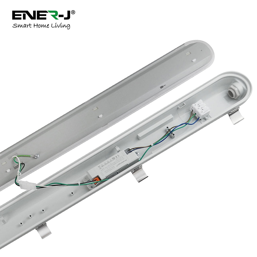 Power Selectable & CCT Selectable Non Corrosive Waterproof LED Fitting, 1.5m, 50W, 120 Lumens per Watt | Single pack