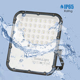 150W LED Floodlights with Solar Panels, 15W Solar Panel, 15AH Battery, 1800 lumens