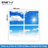 SKY Cloud LED Panel 2D version, 60x60cms, 40W (4 pcs set)