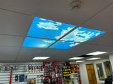 Pack of 4, 40W SKY LED Ceiling Panels 60x60cms with Foldable Screwless Mounting Frame Kit