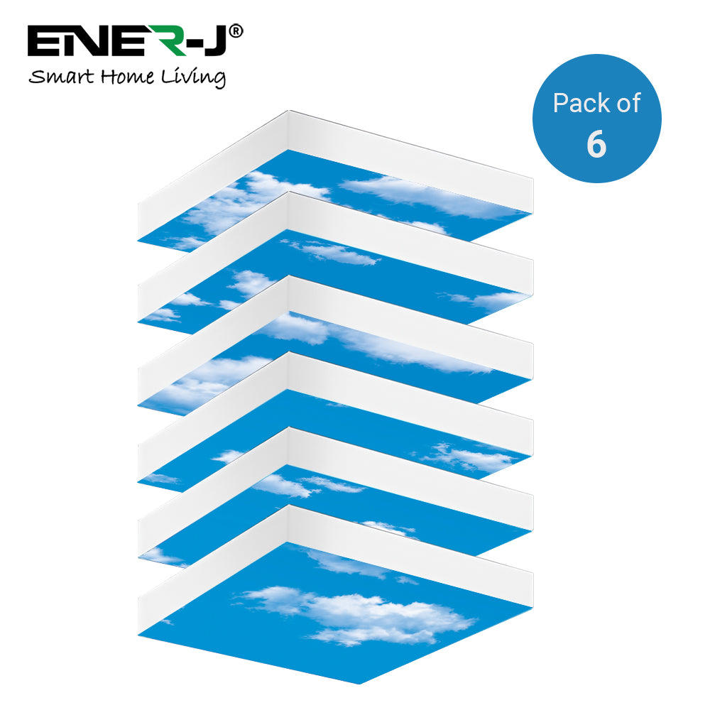Led Ceiling Array Panel 6 unit set of 40W SKY LED Ceiling Panels 60x60cms with 6 x Foldable Sc