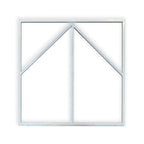 60x60cm LED Frame Panel Light with Blue Arrow Design, 40W, Cool White | Pack of 6 - 6500K