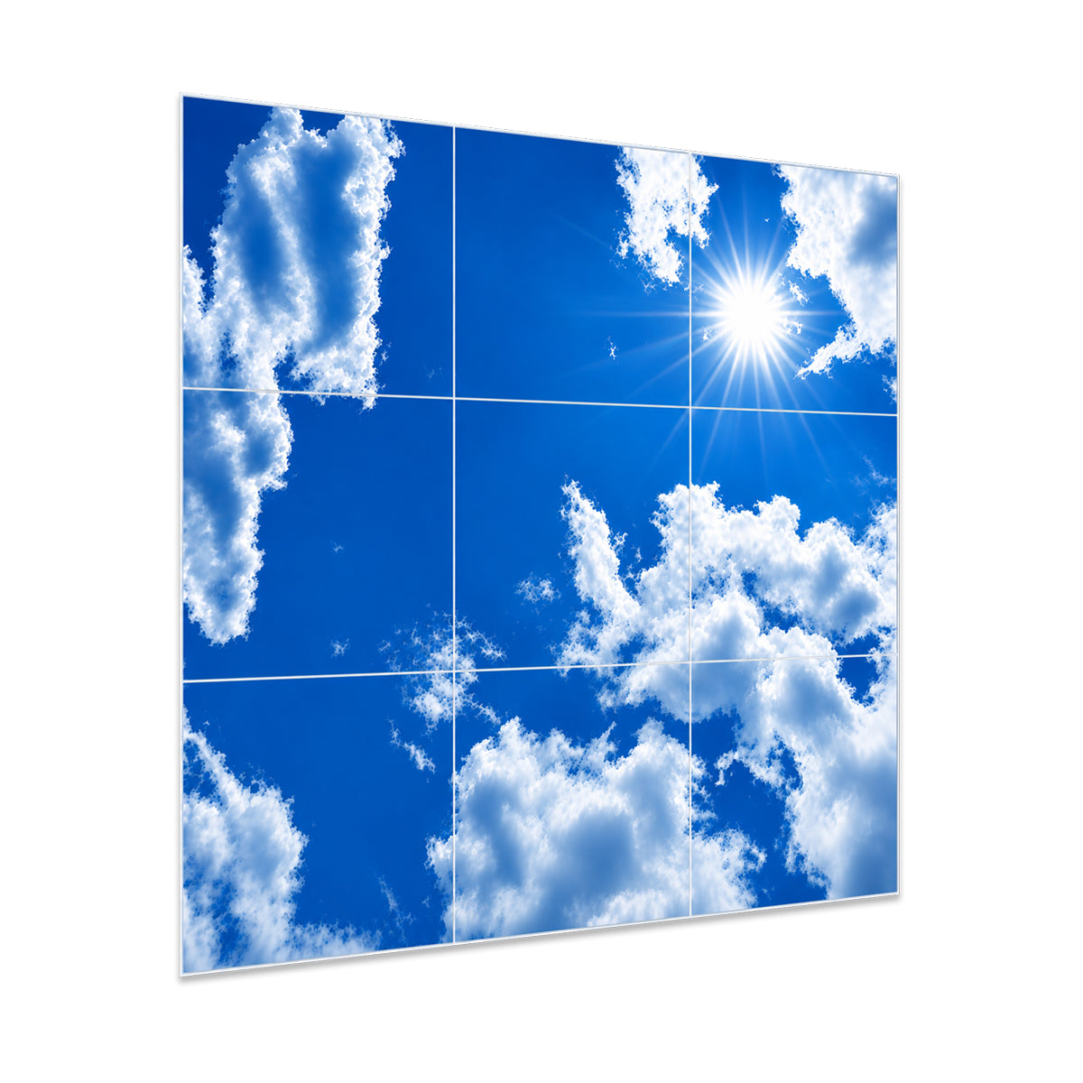 Blue Sky & Sunlight LED Panel Set 9 Pack 60 x 60cm 40W LED Panels