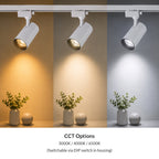 Ener-J 30W CCT Switchable Track Light White Housing
