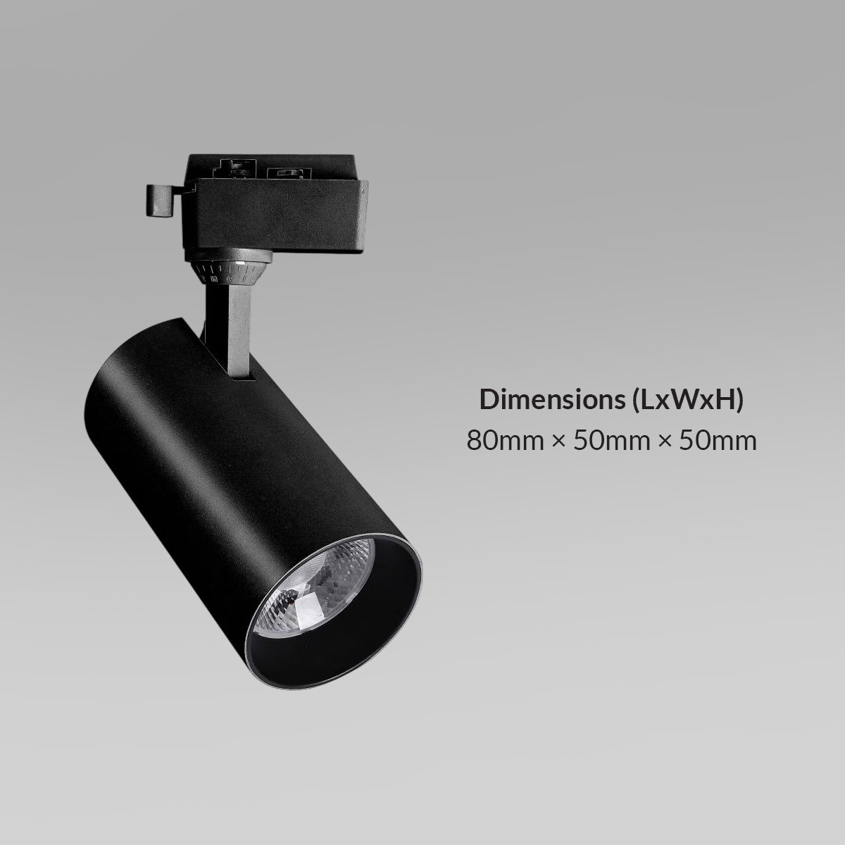 Ener-J 30W CCT Switchable LED Track Light Black Housing