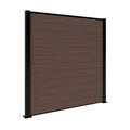 Composite Fence Panel Kit, Dark Coffee | 1.8m x 1.8m | Includes Panels, Post & Fixings | Eco-Friendly, Low Maintenance