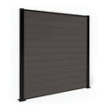 Composite Fence Panel Kit, Light Grey | 1.8m x 1.8m | Includes Panels, Post & Fixings | Eco-Friendly, Low Maintenance