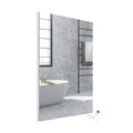 450W Bathroom Mirror Infrared Heater & CCT Changing with Dimmable LED Lights, 600x800 MM, Plug & Play