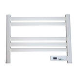Infrared Heated Towel Rail LC Screen with BS plug 1.2 m for Bathroom IP24 White